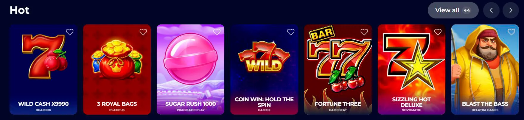 hot games ninecasino